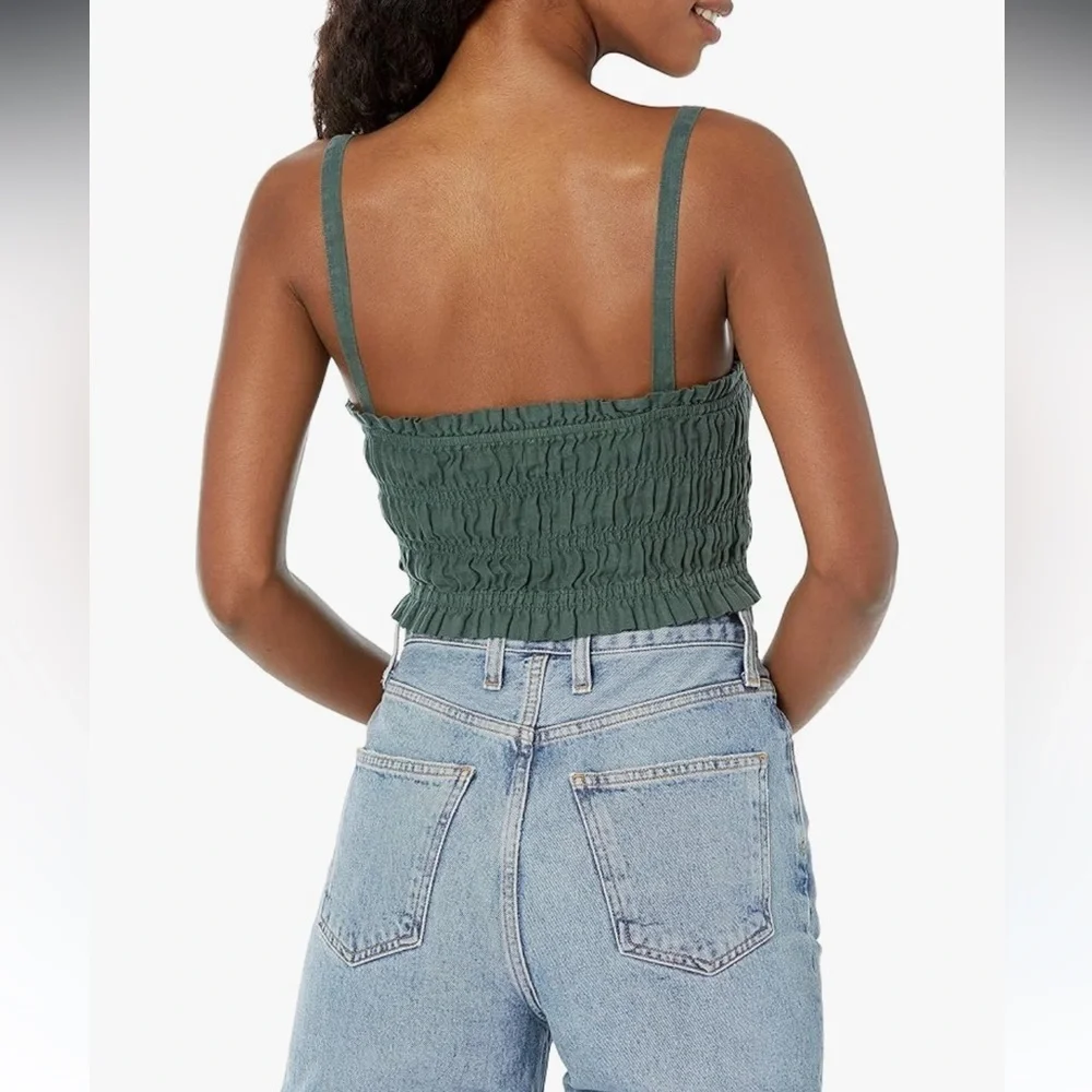 Joie Brooklyn Top Size XS Jungle Green New With Tags - Picture 6 of 6